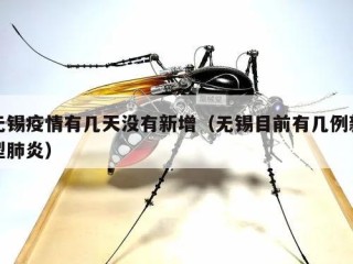 无锡疫情有几天没有新增（无锡目前有几例新型肺炎）