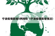 宁波疫情新增5例阳性（宁波疫情新增情况）