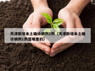 天津新增本土确诊病例1例（天津新增本土确诊病例1例是哪里的）