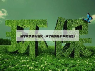 咸宁疫情最新情况（咸宁疫情最新数据消息）